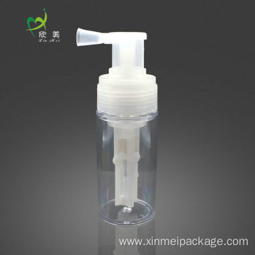 110ml plastic AS round shape powder spray bottle